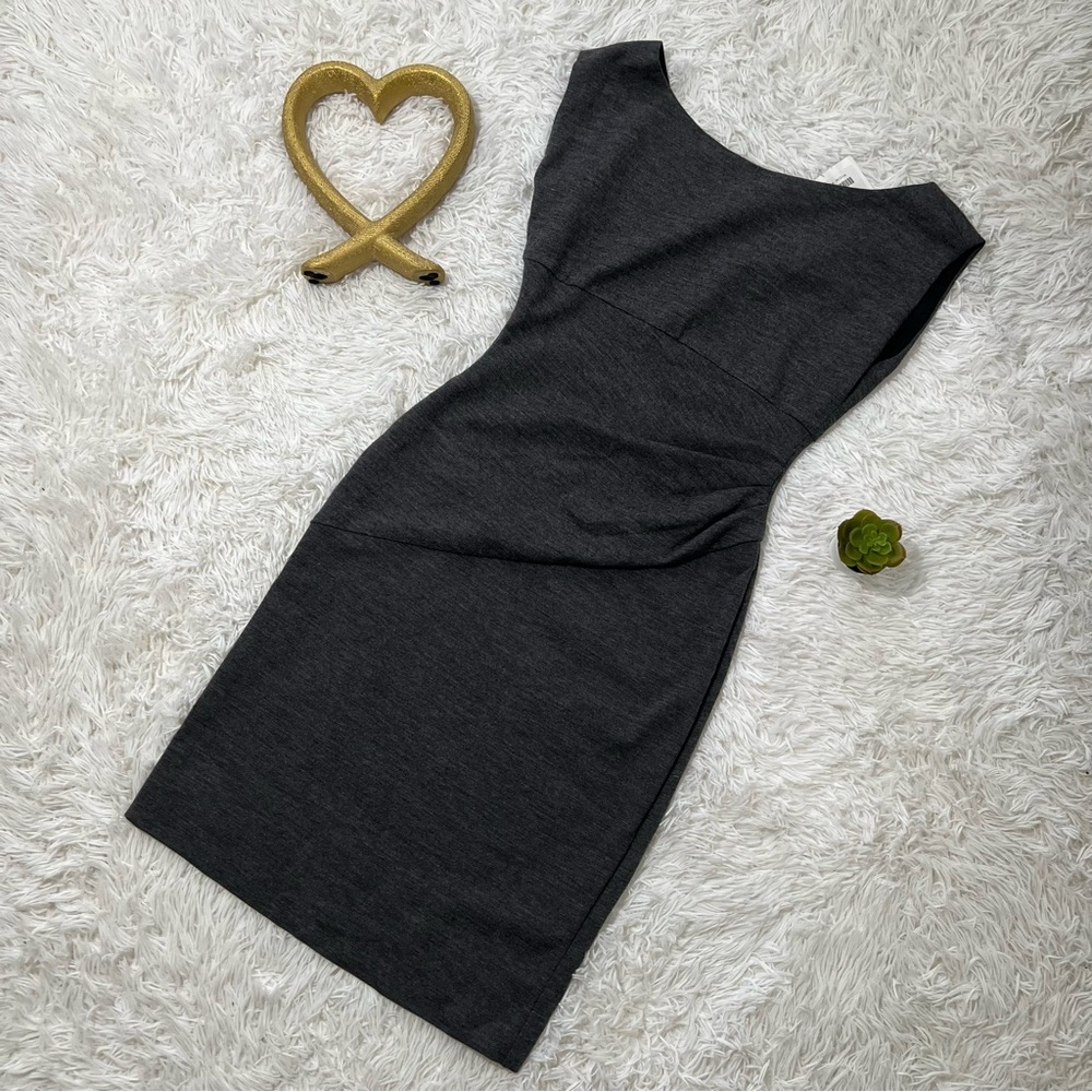 Diane Von Furstenberg Black Sheath Midi Dress